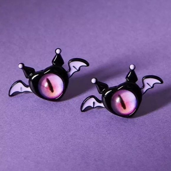 💀 Kuromi Monster Earrings - Picture 1 of 2